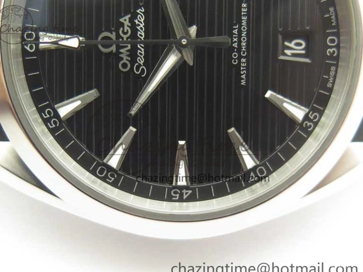 0308 Aqua Terra 150M Master Chronometers VSF 1:1 Best Edition Black Dial SS Hand on Black Rubber Strap A8900 Super Clone Unisex 8005